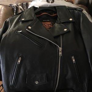 Ladies Milwaukee Leather Riding Jacket w/Liner LG